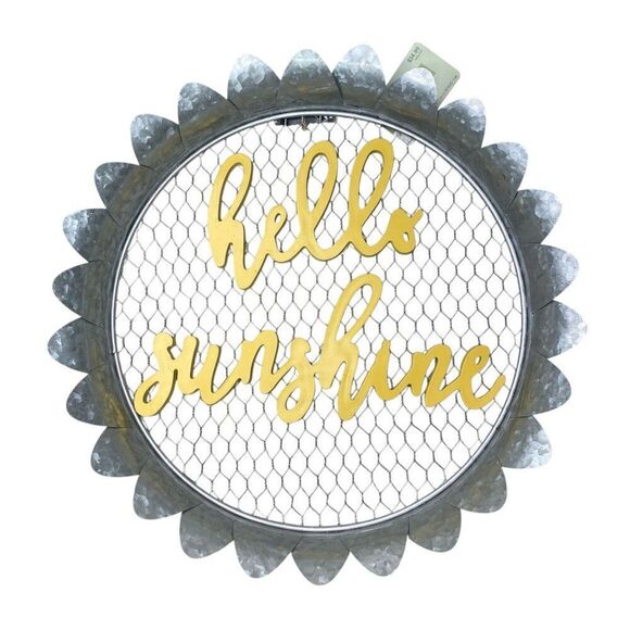Hello Sunshine Metal and Wood Wall Decor - Picture 7 of 7